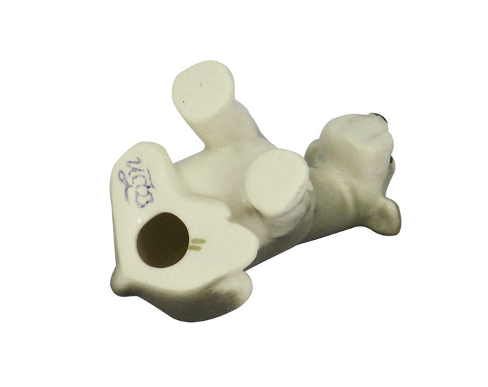 Schnauzer Miniature Dog Puppy Sitting Lomonosov Porcelain Collectible Figurine