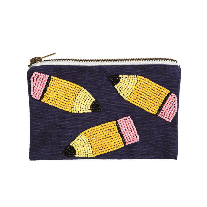 School Beaded Pouch