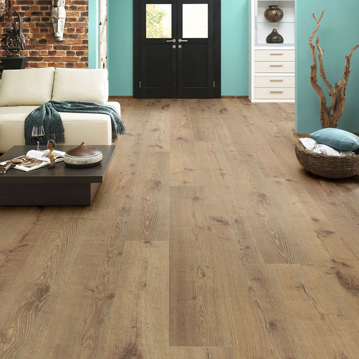 Sepia Tegernsee Oak 12mm Long & Wide Plank Laminate Flooring - 2003 x 245 x 12mm - 1.96sqm Per Pack