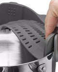 Silicone Food Strainer - Black - The Decor Kart