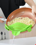Silicone Food Strainer - Green - The Decor Kart