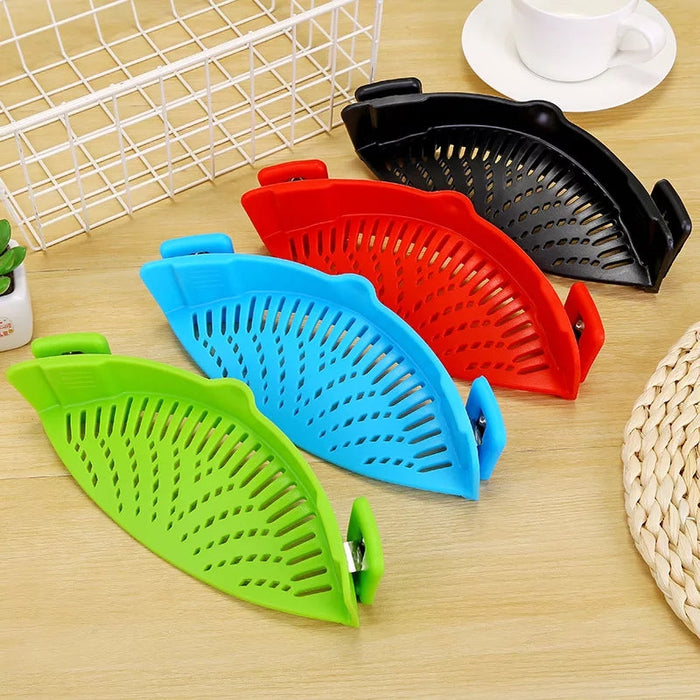 Silicone Food Strainer - Green - The Decor Kart