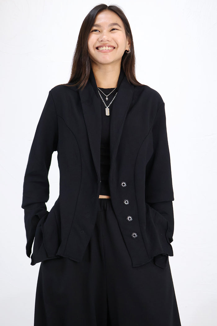 Sort Aarhus Jersey Blazer - 2 Colours