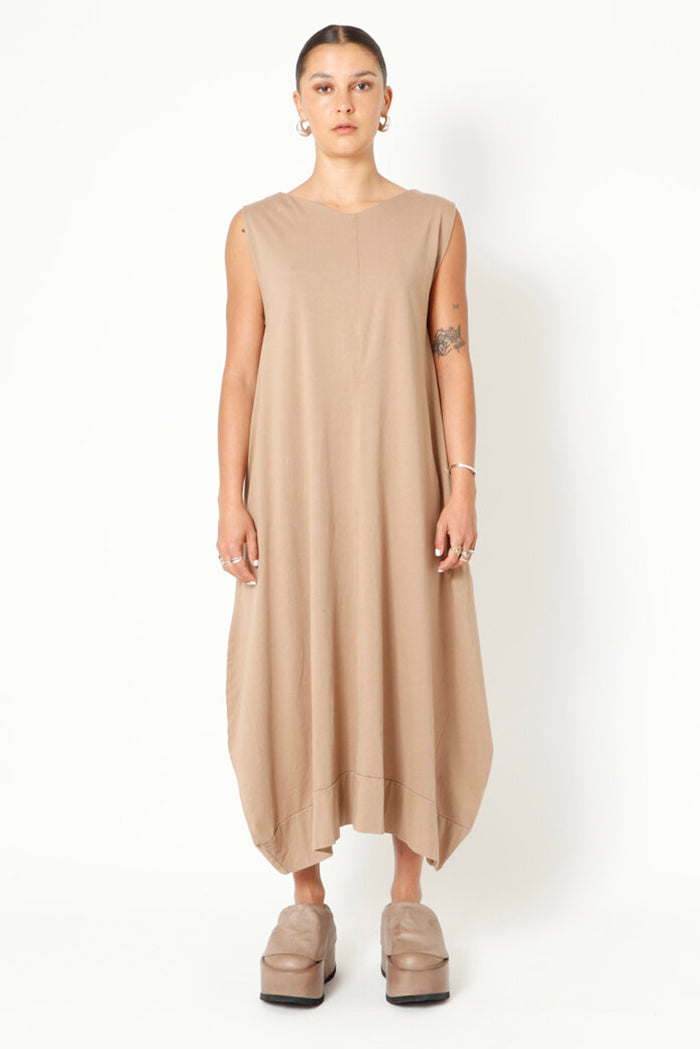 Sort Aarhus Loose Fit Dress in Taupe SA3105