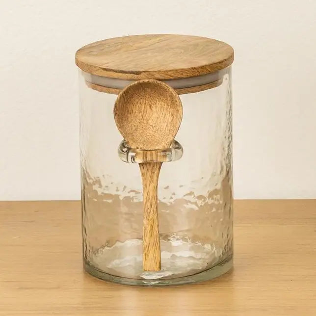 Spoonhold Glass Storage Canister