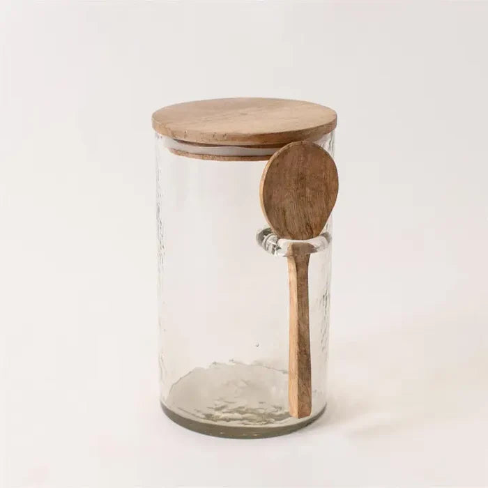 Spoonhold Glass Storage Canister