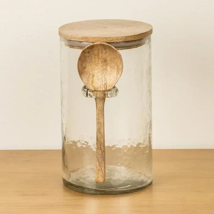 Spoonhold Glass Storage Canister