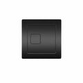 Square Dual Flush Plate - Black
