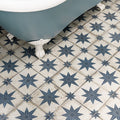 Star Blue Pattern 45 x 45cm Tile - 1.62sqm perbox