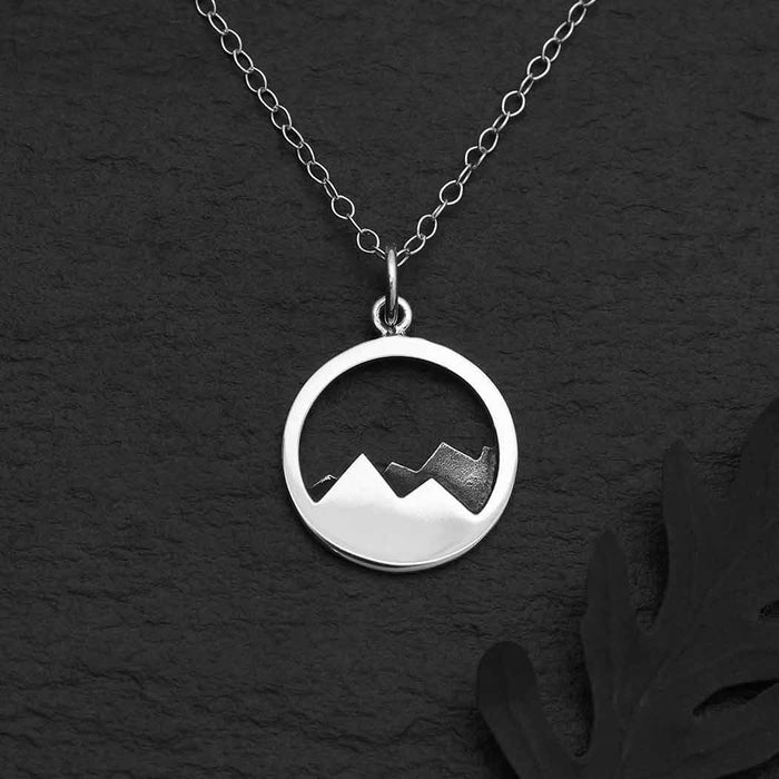 Sterling Silver Mountain Necklace