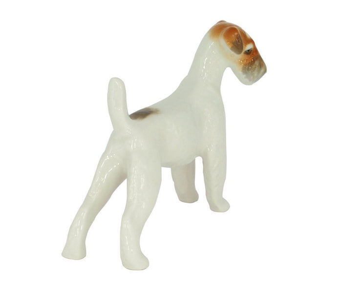 Terrier Dog Wire-haired Lomonosov Porcelain Collectible Figurine