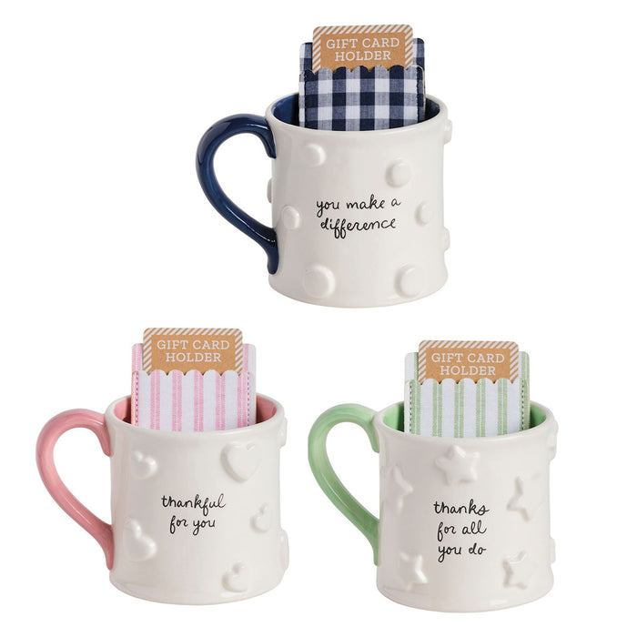 Thank You Mug & Gift Card Sleeve Set