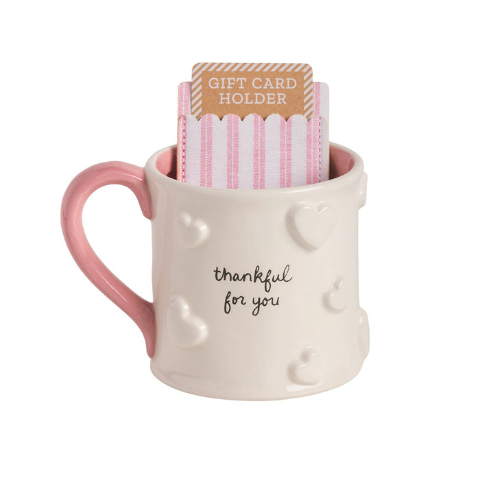 Thank You Mug & Gift Card Sleeve Set