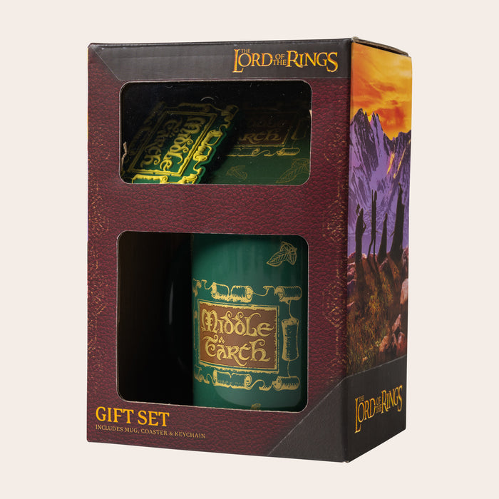 The Lord of the Rings™ Middle-earth™ Mug, Coaster and Keychain Set