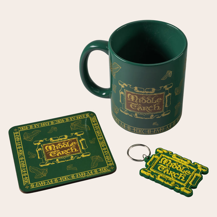 The Lord of the Rings™ Middle-earth™ Mug, Coaster and Keychain Set