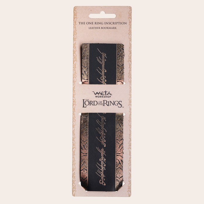 The Lord of the Rings™: The One Ring™ Inscription Leather Bookmark