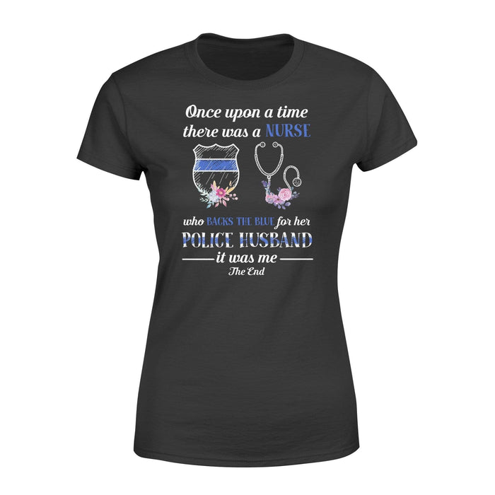 Apparel XS / Black There Was A Girl - Nurse x Police Shirt - Standard Women's T-shirt