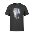 Apparel S / Black Thin Blue Line Distressed Flag Shirt - Standard Unisex T-shirt
