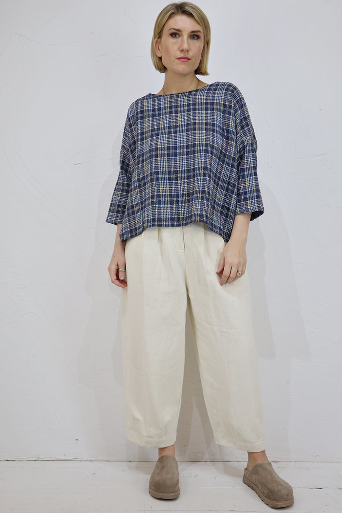 Thing Textured Checked Top