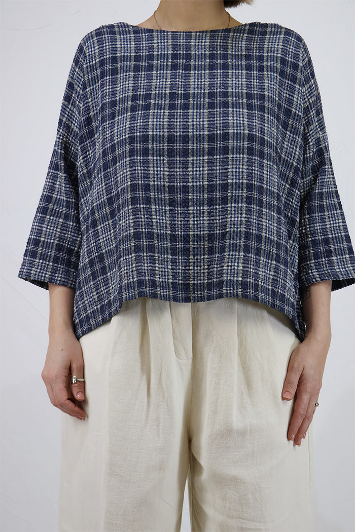 Thing Textured Checked Top