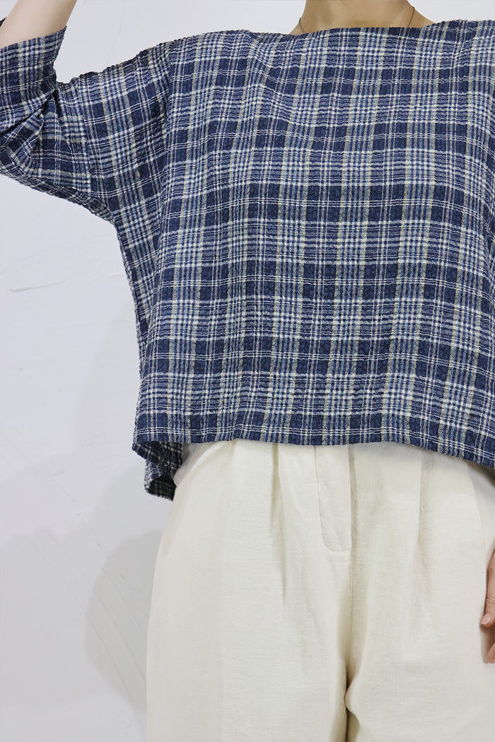 Thing Textured Checked Top