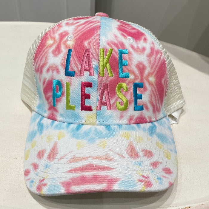 Tie Dye Trucker Hat — Katydid Collection, view 5