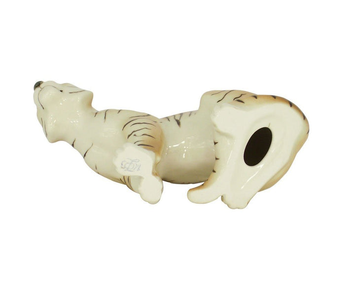 Tiger Sitting Lomonosov Porcelain Collectible Figurine