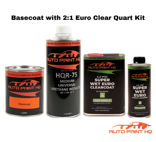 Toyota H8R Hot Lava Basecoat Clearcoat Quart Complete Paint Kit