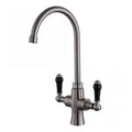Tre Mercati Victoria Modern Deck Mounted Mono Sink Mixer - Brushed Nickel