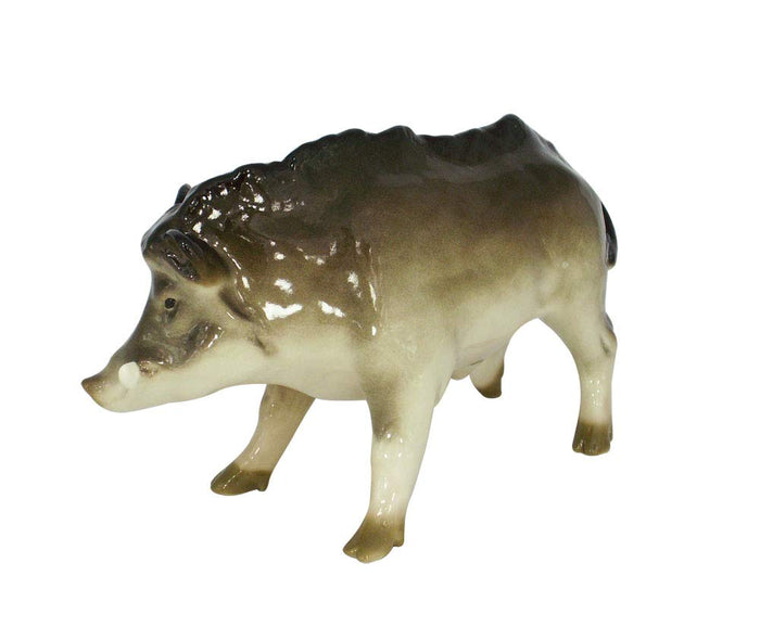 Tusker Wild Boar Pig Lomonosov Porcelain Figurine