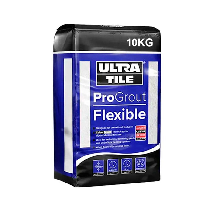UltraTile ProGrout Flexible Wall & Floor Grout - 10kg - Grey
