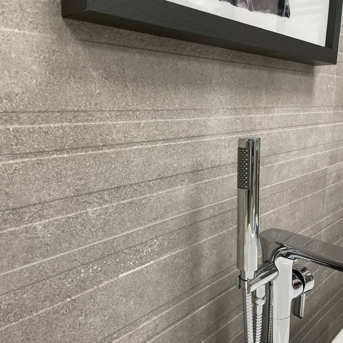 Veggen Queensland Grey 30 x 90cm Ceramic Wall Tile - 1.08sqm perbox