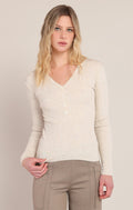 Victoria Ribbed Long Sleeve Acorn Home + Apparel