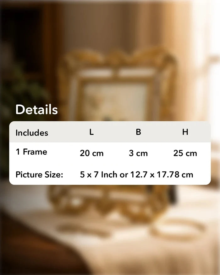 Victorian Gold Mirror Photo Frame