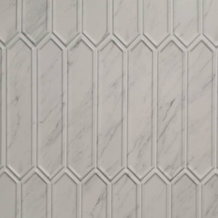 Volakas Pickett Decor Matt 6.5 x 33.2cm Metro Tile - 1.005sqm perbox