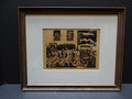 W. H. Brown Block Print “Indian Funeral”
