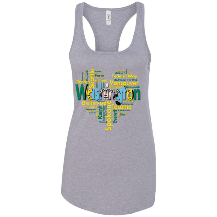 Washington City Heart T-Shirt - T-shirt Teezalo