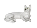 White and Gray Cat Lomonosov Imperial Porcelain Collectible Realistic Figurine Cat Kittie