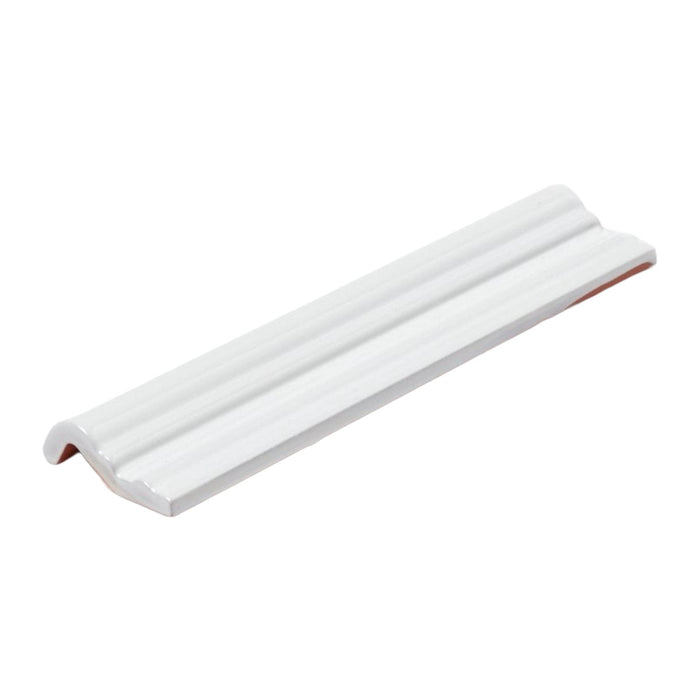White Matt Capping 5 x 20cm - Ceramic Border Tile