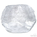 White Satin Frilly Pants  FP03-SW