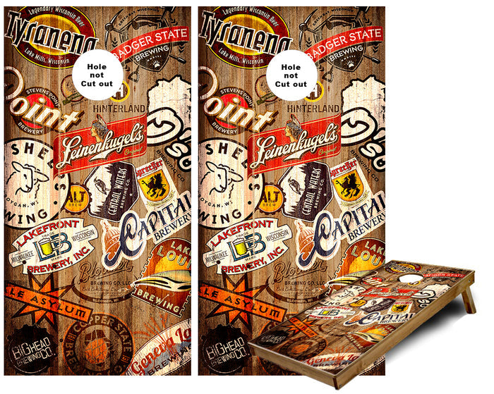 Wisconsin Breweries  Cornhole Wraps