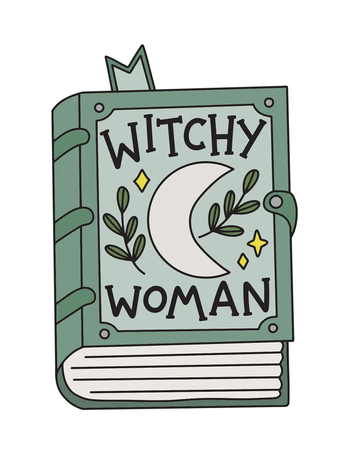 Witchy Woman Book Sticker