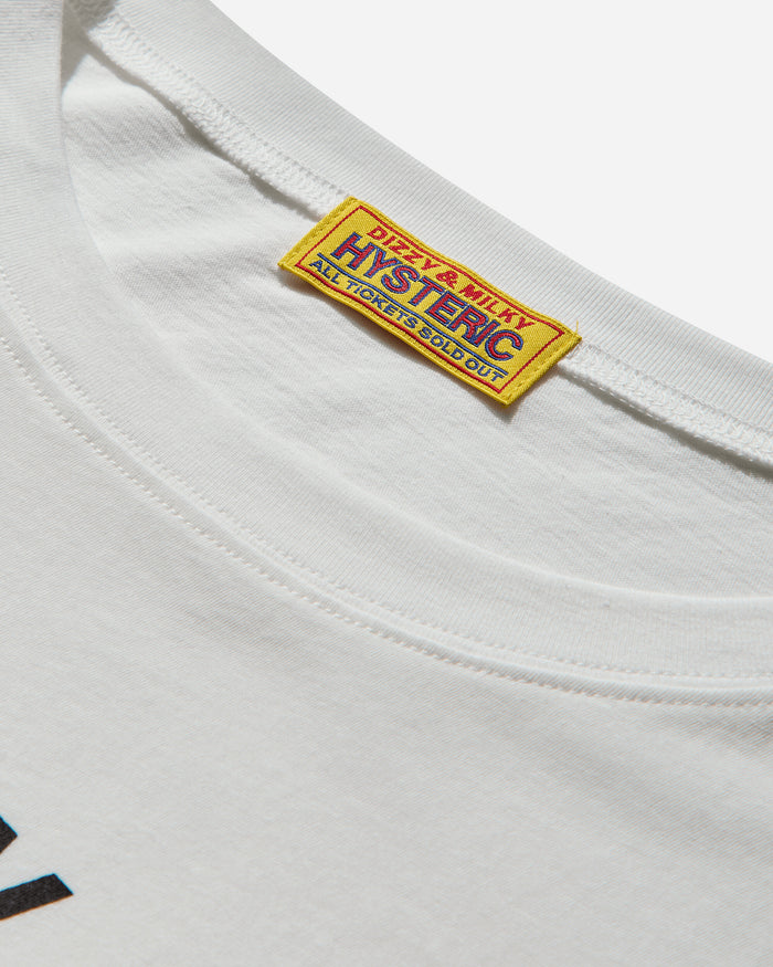 Hysteric Glamour Wmns Music Lover T-Shirt White T-Shirts Shortsleeve 01251CT18 0