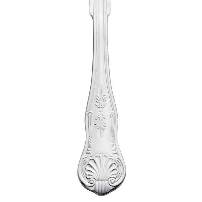 World Tableware 244 038 Kings 8 1/8" 18/0 Stainless Steel Heavy Weight Salad Fork - 12/Pack
