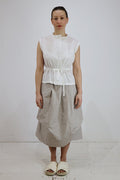 XD Xenia Design Tie-Waist Taffeta Blouse