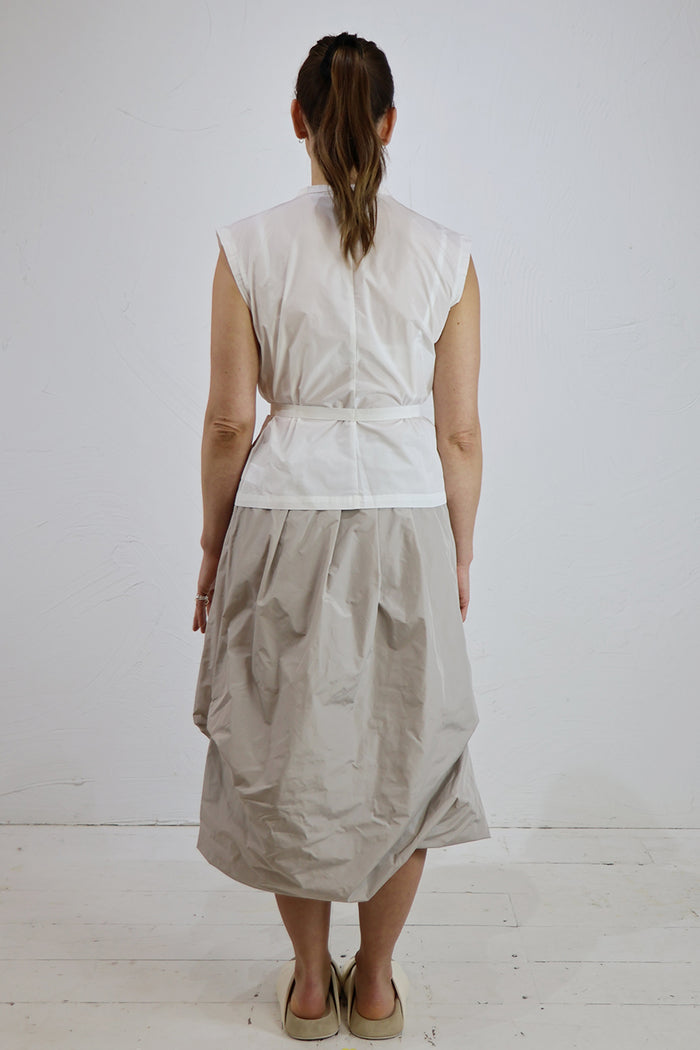 XD Xenia Design Tie-Waist Taffeta Blouse