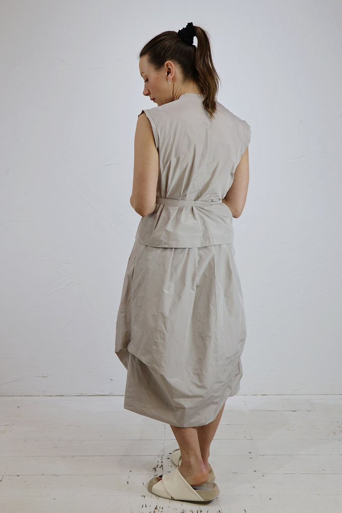 XD Xenia Design Tie-Waist Taffeta Blouse